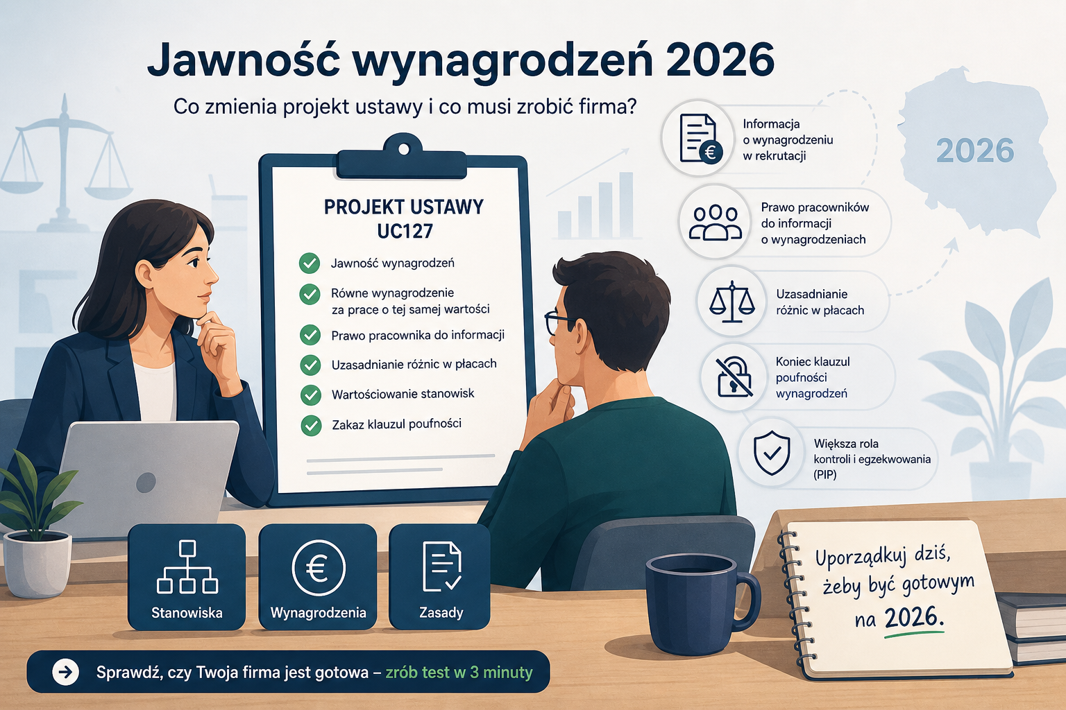 Jawność wynagrodzeń 2026 – co zmienia projekt ustawy i co musi zrobić mała firma